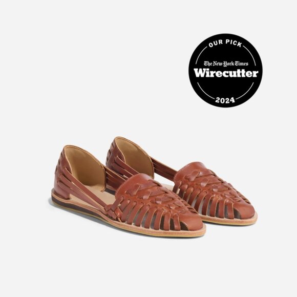 NWOB Women's Nisolo Huarache Sandal in Brandy, size